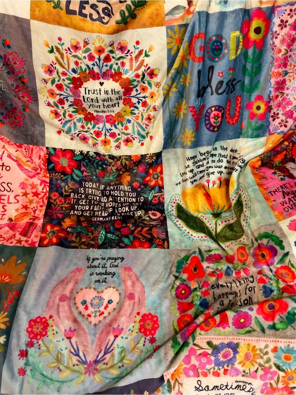 Natural Life XL Cozy Blanket Positivity